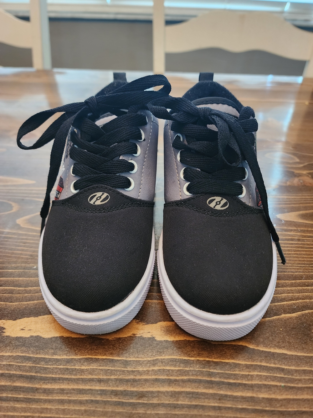 Heelys Black and Gray Lace-Up Skate Sneakers